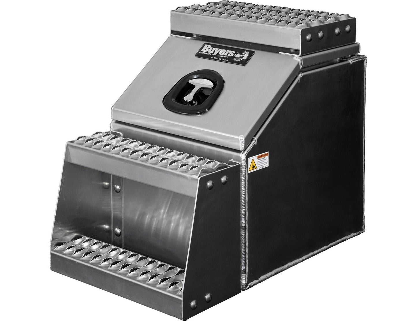 Buyers Products 28-in x 24-in x 19-in Smooth Aluminum Step Box Truck Tool Box 1705285 image 3