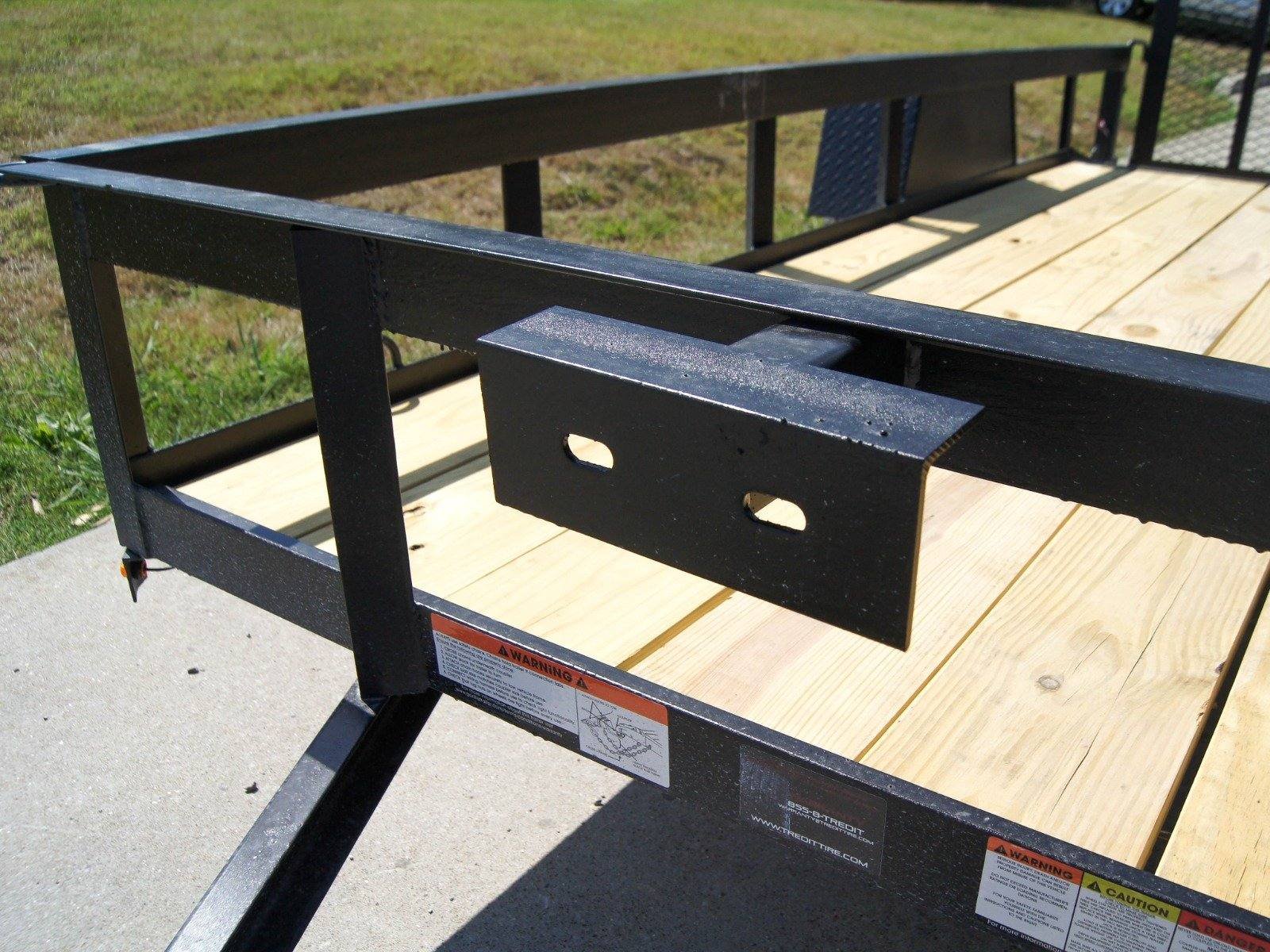 5×12 Powder Coated Dovetail Utility Trailer 3500lb Axle image 7