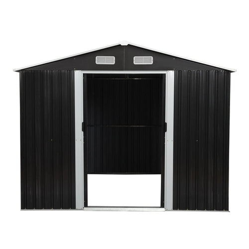 8′ x 10′ Tool Storage Shed Charcoal Black image 0