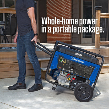 Westinghouse WGen9500c Remote Electric Start 9500-Watt Single Fuel (Gasoline) Portable Generator WGEN9500C image 4
