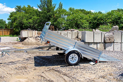 DK2 5-ft x 7-ft Steel Utility Trailer with Ramp Gate ( 1639-lb Capacity ) 2491713 image 6