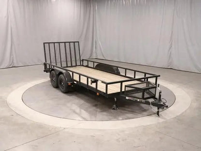 6×16 Heavy-Duty Tandem Axle Utility Trailer – 2025 Steel Frame with Wood Deck image 0