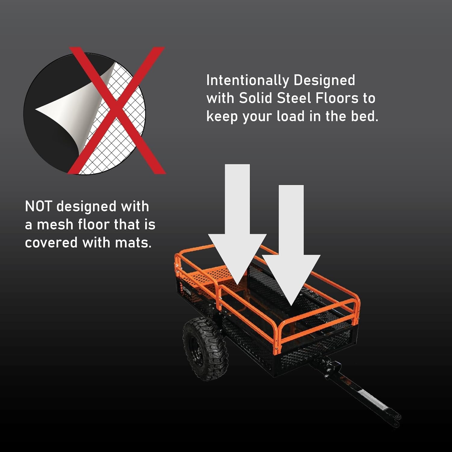 Impact Implements 1500 lb Utility Cargo Trailer with Pivot Dump for ATV, UTV, and Lawn Tractor image 1