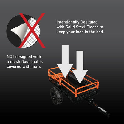 Impact Implements 1500 lb Utility Cargo Trailer with Pivot Dump for ATV, UTV, and Lawn Tractor image 1