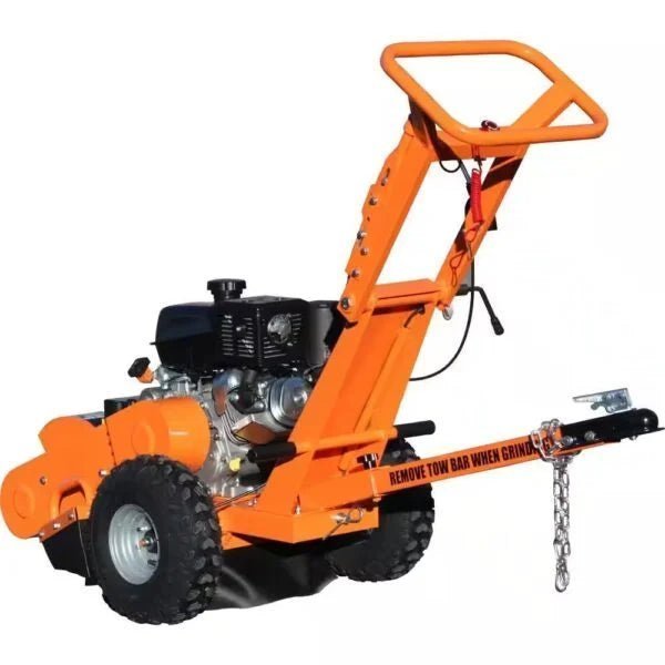Power King 11 in. 14 HP Commercial Kohler Gas Powered Stump Grinder with Extra Set of Teeth and Precision Control Brake – Seacayago image 2