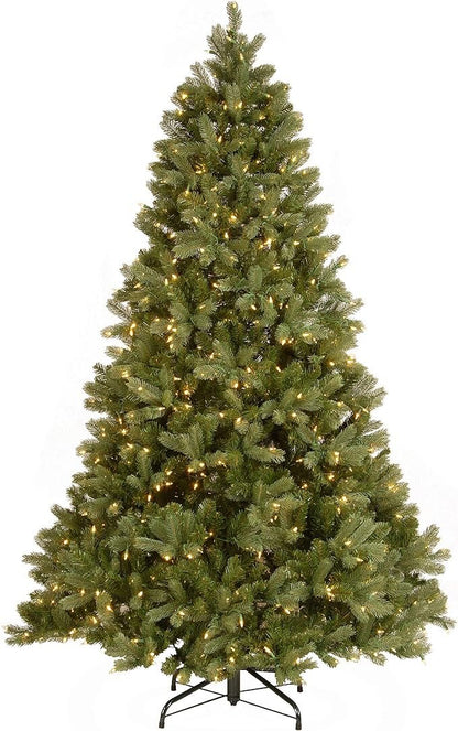 National Tree Company Pre-Lit ‘Feel Real’ Artificial Full Downswept Christmas Tree, Green, Douglas Fir, Dual Color LED Lights, Includes PowerConnect and Stand, 7.5 Feet image 4
