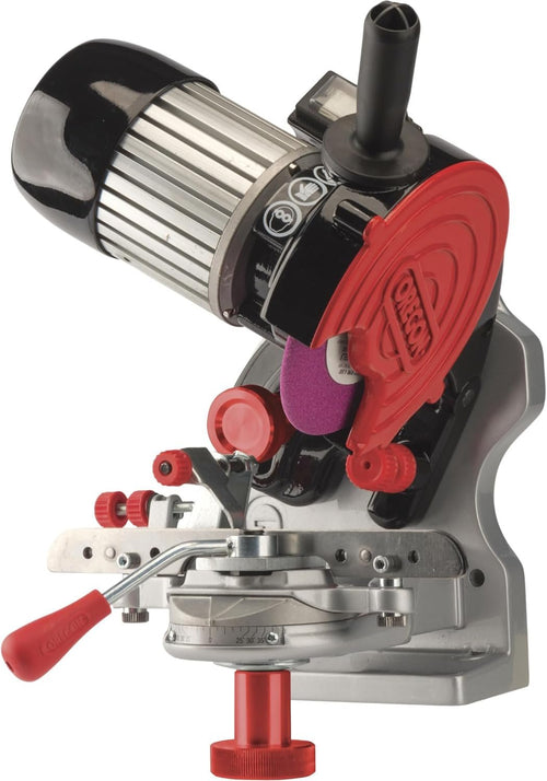 Oregon Professional Compact 120-Volt Bench Grinder, Universal Saw Chain Sharpener, for All Chainsaw Chains (410-120) image 0