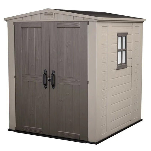 Factor 6 x 6 FT Strong Storage Shed Made Of Extremely Durable Resin And Reinforced with Steel image 0