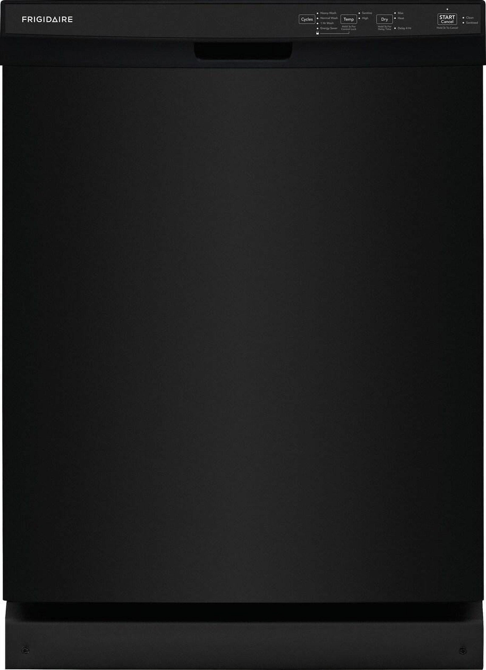 Frigidaire 24″ Built-In Dishwasher, Front Control, Black image 0