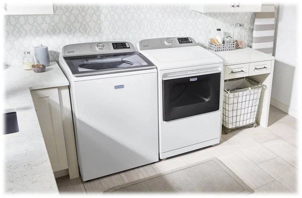 Maytag – 5.3 Cu. Ft. High Efficiency Smart Top Load Washer with Extra Power Button – White image 4