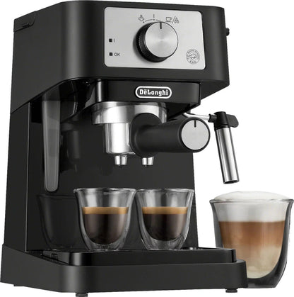 De’Longhi – Stilosa 15 Bar Pump Espresso Machine – Black and Stainless image 1