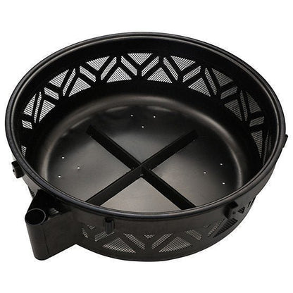 Red Mountain Valley 47 in. Wood-Burning Fire Pit with Adjustable BBQ Grate, Geometric image 4