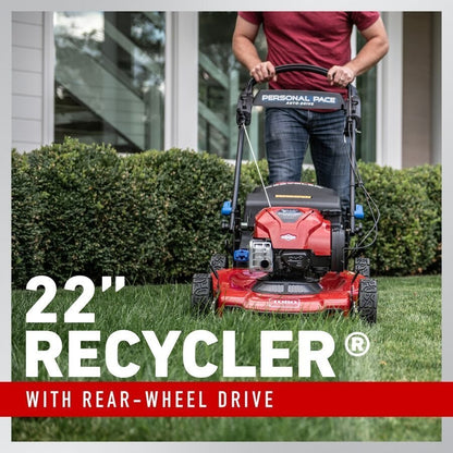 Toro Recycler with Personal Pace 22-in Gas Self-propelled lawn mower with 163-cc Briggs and Stratton Engine image 5