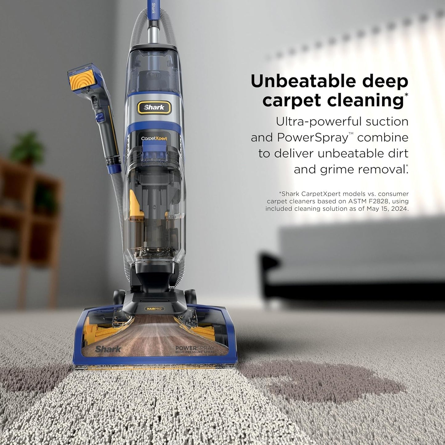 Shark CarpetXpert Carpet & Upholstery Cleaner with StainStriker, EX201 image 14