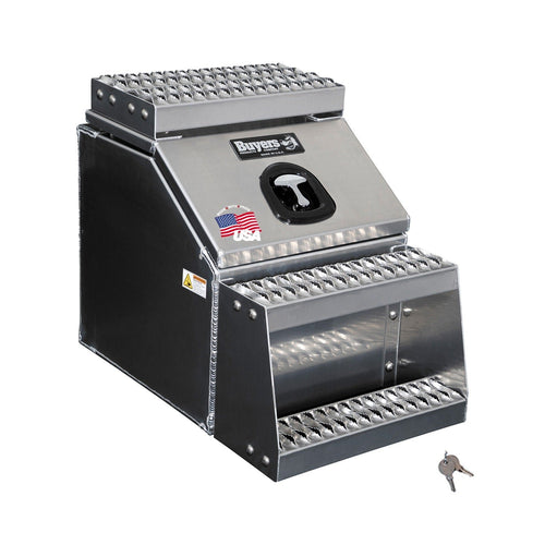 Buyers Products 28-in x 24-in x 18-in Smooth Aluminum Step Box Truck Tool Box 1705281 image 0