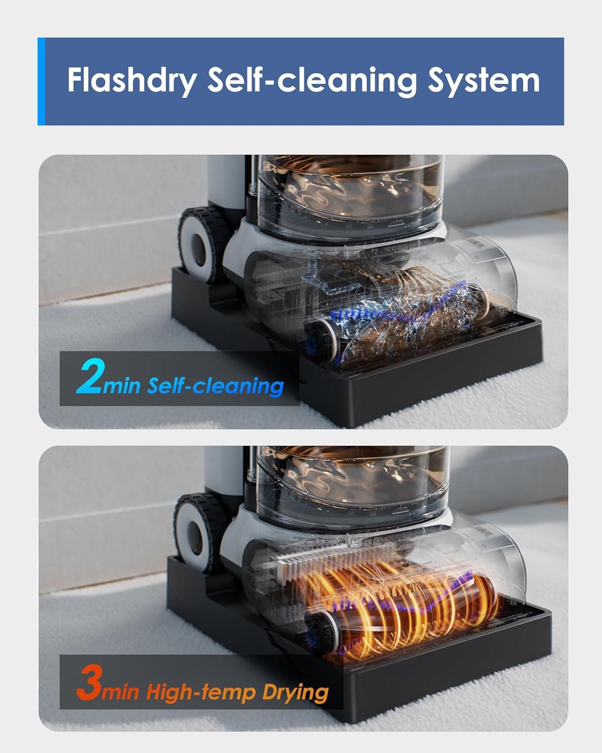 Tineco CARPET ONE Cruiser Smart Carpet Cleaner with Self-Cleaning & FlashDry image 4
