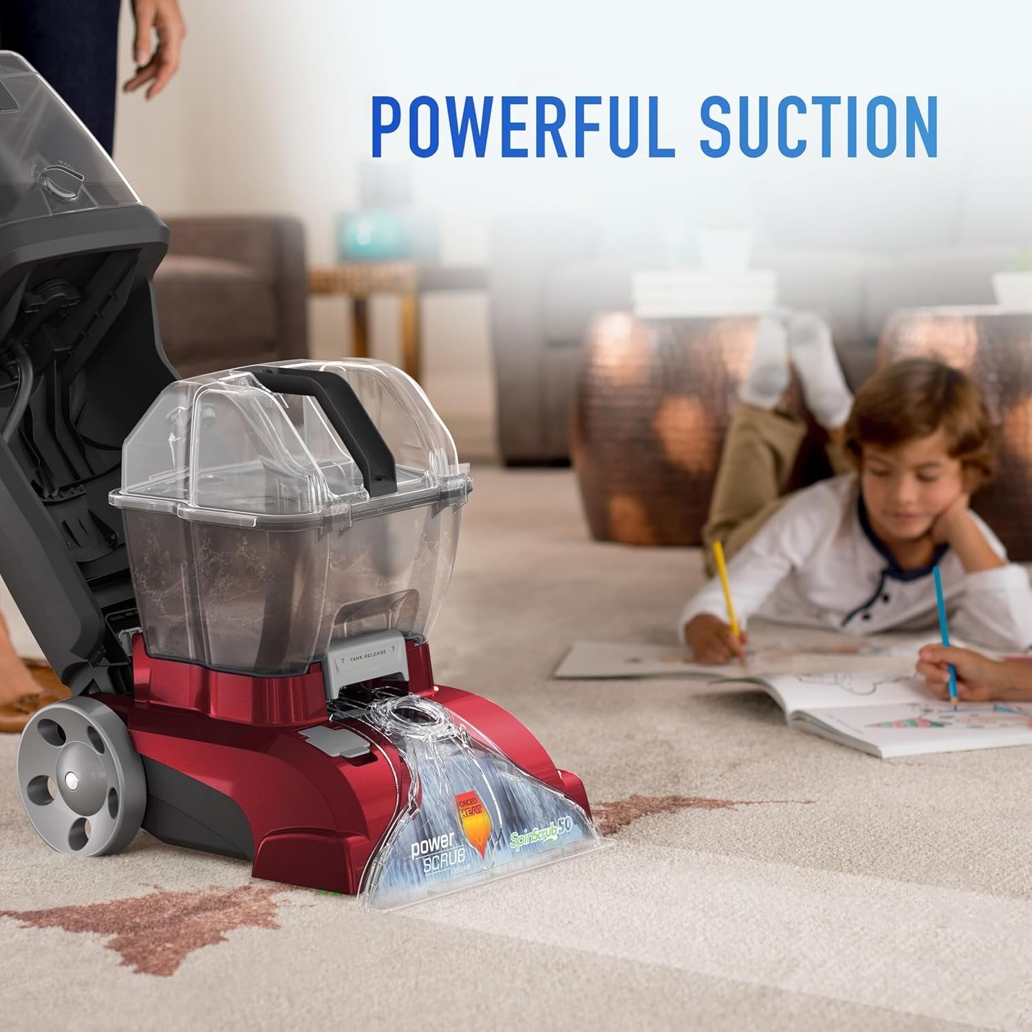 Hoover PowerScrub Deluxe Carpet Cleaner for Carpet & Upholstery with Tools image 8