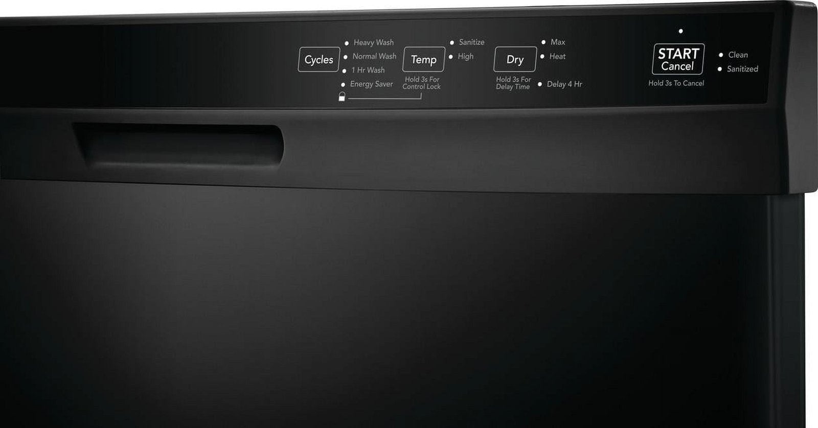 Frigidaire 24″ Built-In Dishwasher, Front Control, Black image 2