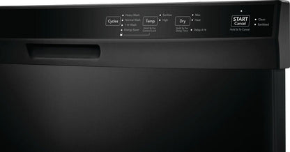 Frigidaire 24″ Built-In Dishwasher, Front Control, Black image 2