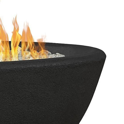 Real Flame 48.25 in. x 28.25 in. Riverside Oval Propane Gas Fire Bowl, Shale image 1