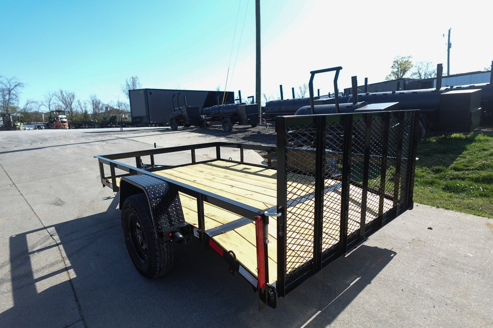 6′ 4″ x 10 Utility Trailer Dovetail Powder Coated With Gate 3,500lb Axle image 8