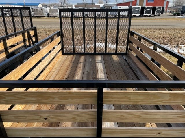 7×10 Heavy-Duty Utility Trailer – Single Axle with Wood Floor & LED Lights image 1