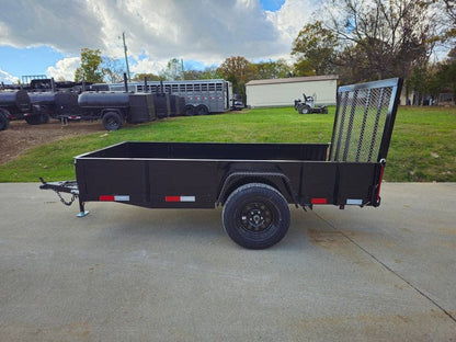 5′ X 10′ Utility Trailer Straight Deck 18″ Sides Tall Gate image 3