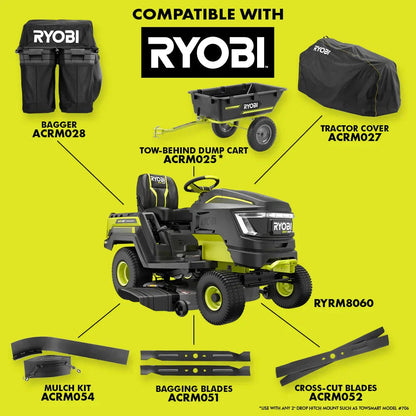 Brushless 80V Hp 46-Inch Cordless Lawn Tractor Battery Powered image 11