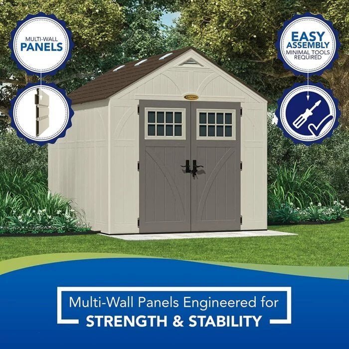 Suncast Tremont 8×10 BMS8100 Outdoor Resin Storage Shed image 2