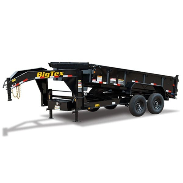 Big Tex Heavy Duty Tandem Axle Gooseneck Dump Trailer | 14GX image 0