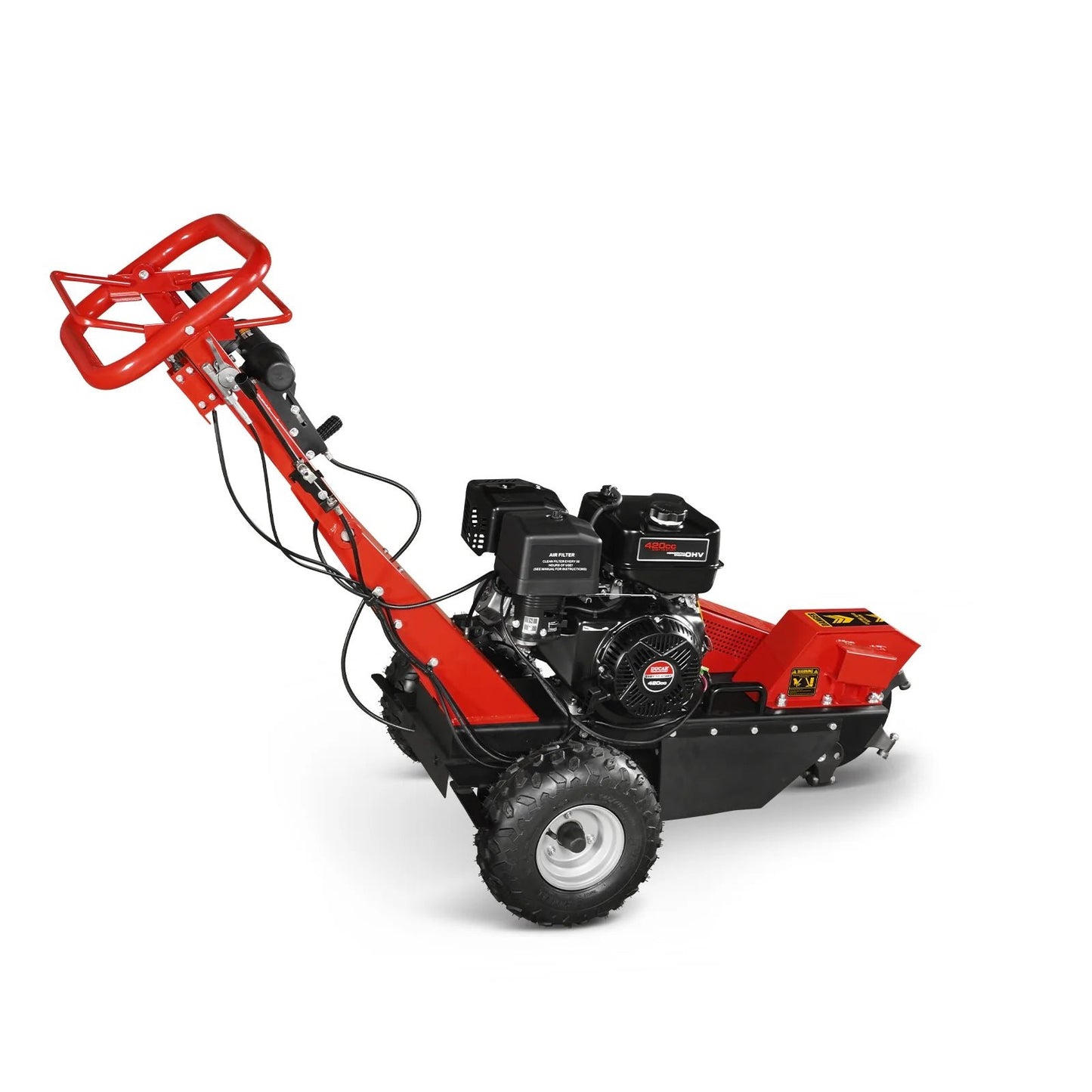 15 inch 15HP 420cc DUCAR E-Start Stump Grinder with Tow Bar, SG380 image 10
