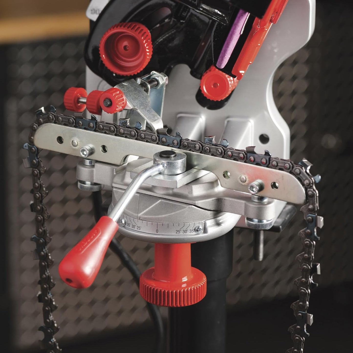 Oregon Professional Compact 120-Volt Bench Grinder, Universal Saw Chain Sharpener, for All Chainsaw Chains (410-120) image 3