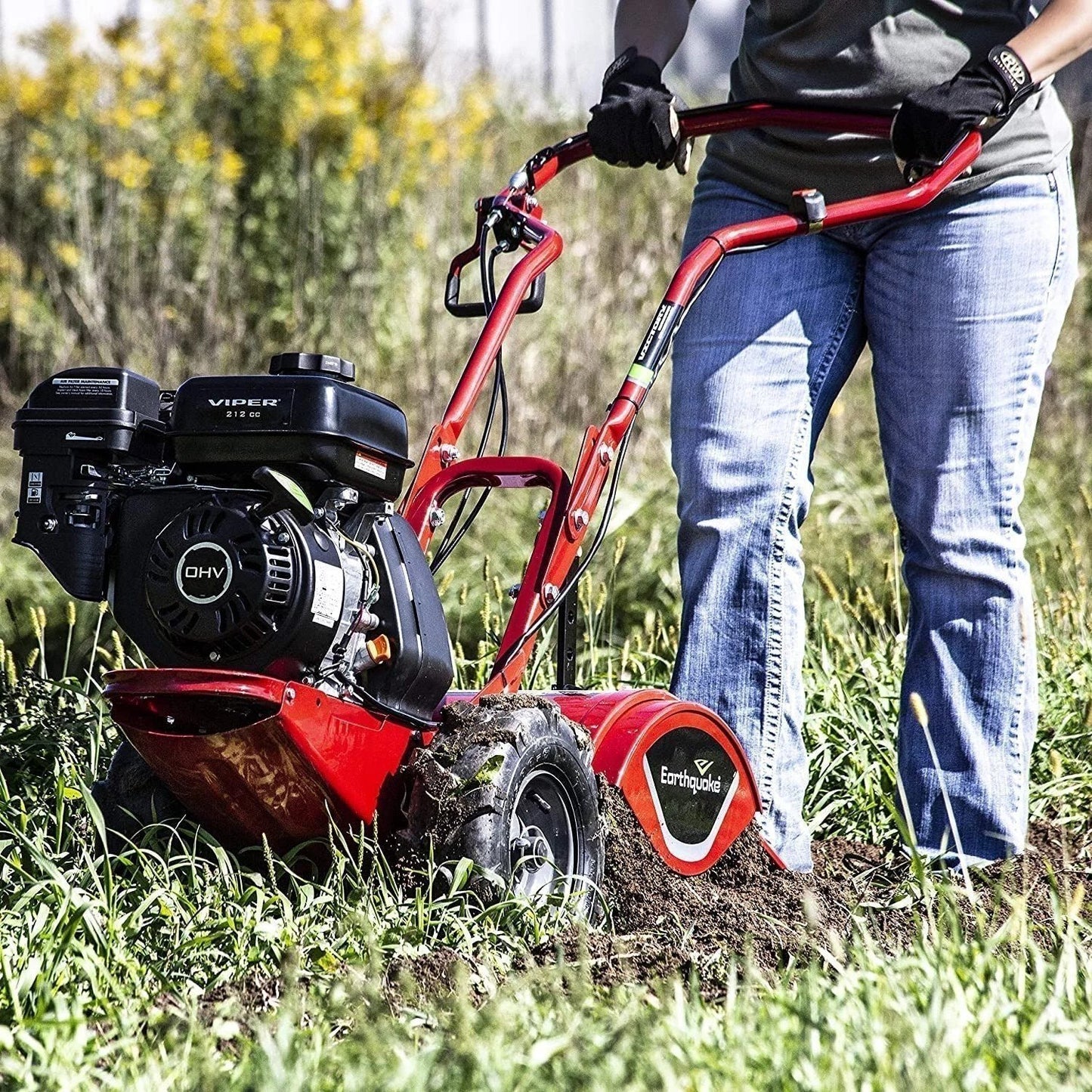Earthquake 33970 Victor Rear Tine Tiller, Powerful 212cc 4-Cycle Vipe Engine image 9