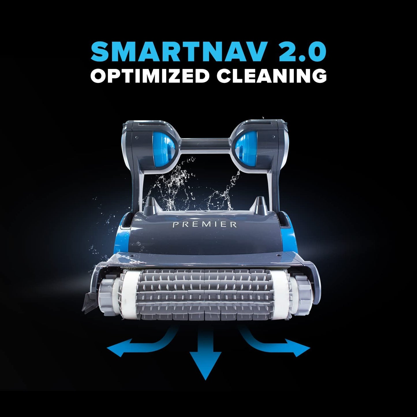 Dolphin Premier Robotic Pool Cleaner 2024 for Inground Pools up to 50ft image 1