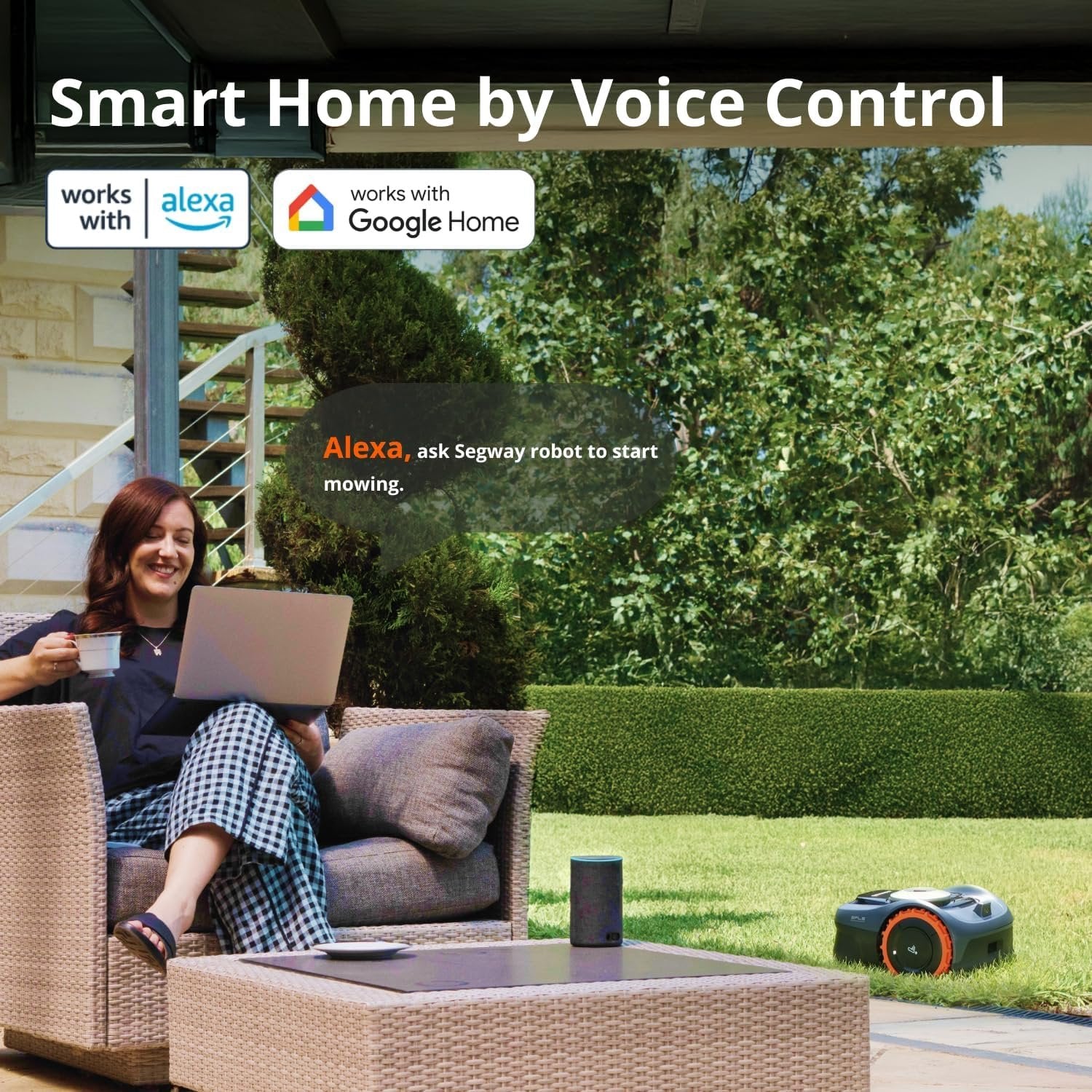 Segway Navimow i105N Robot Lawn Mower, AI Mapping, Perimeter Wire-Free, App Control image 5