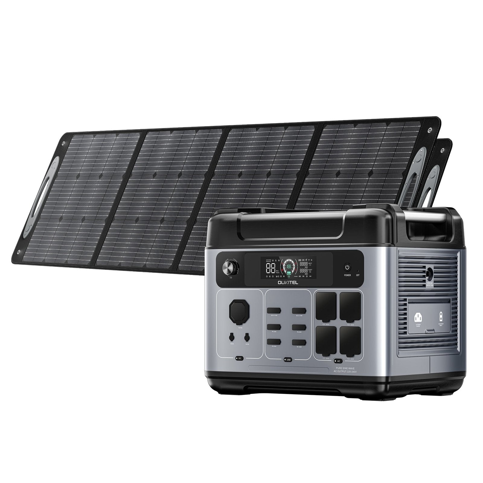 OUKITEL P2001 Plus+2*200W Solar Generator image 0