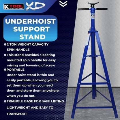 K Tool 2 Ton Under Hoist Jack Stand image 1