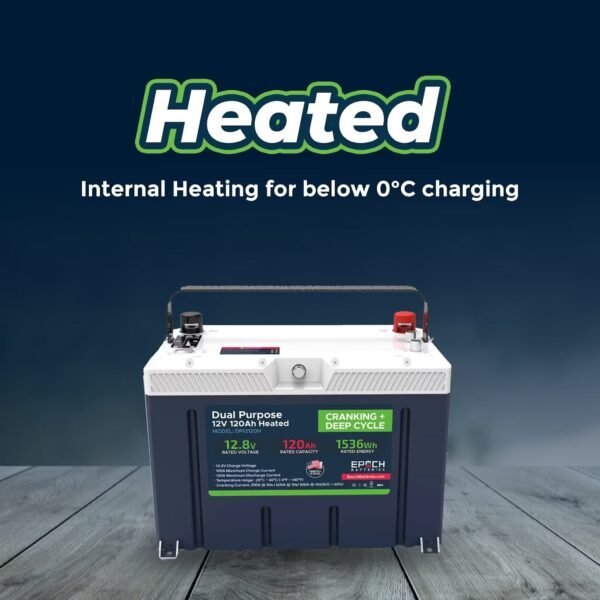 12V 120AH Group 27 LiFePO4 Battery Cranking & Deep Cycle Lithium Battery (Dual Purpose) image 11