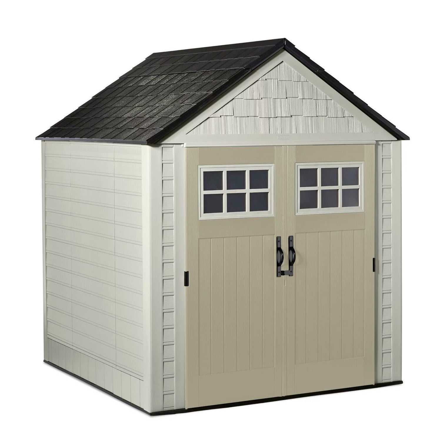 Rubbermaid 7×7 Ft Durable Weatherproof Resin Outdoor Storage Shed image 0