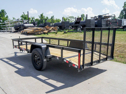 5×12 Powder Coated Dovetail Utility Trailer 3500lb Axle image 3