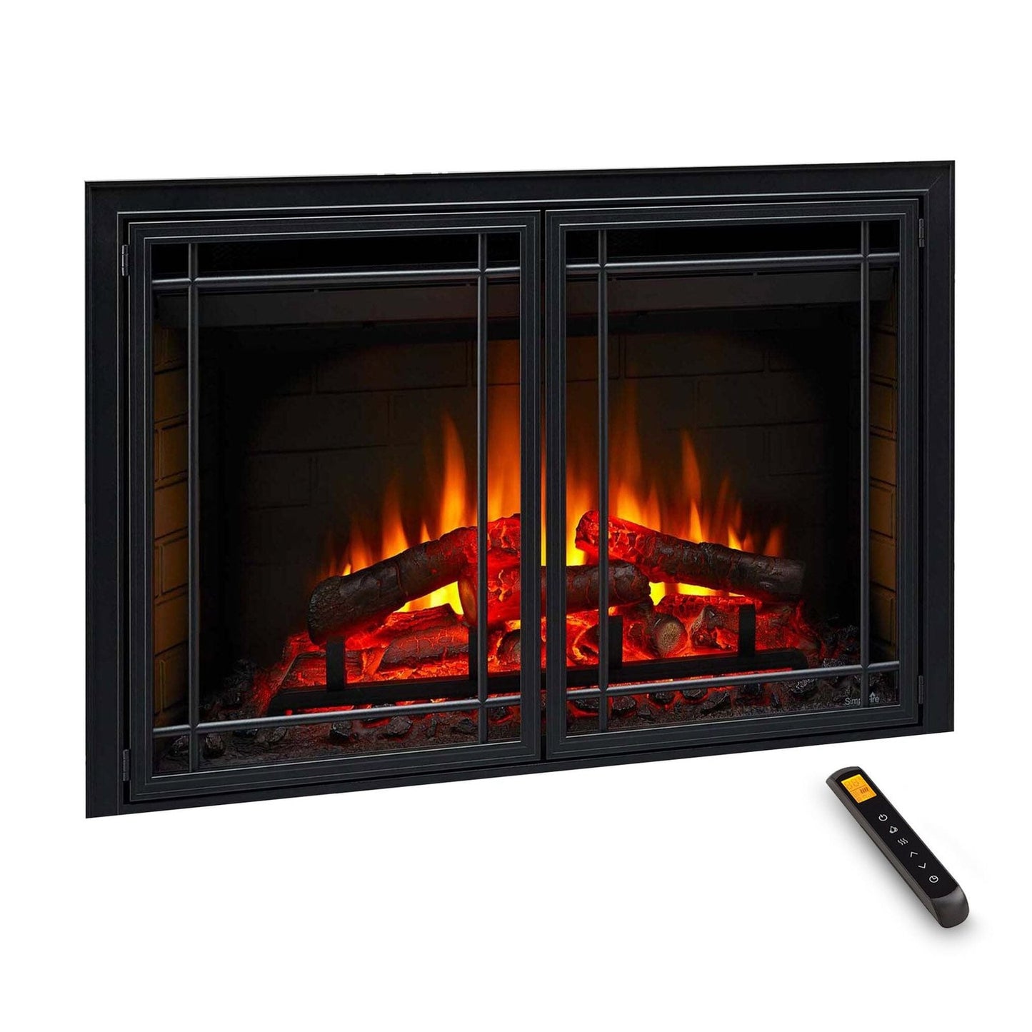 SimpliFire 30-In Electric Fireplace Insert with LED Flame and Multi-Color Ember Bed image 8