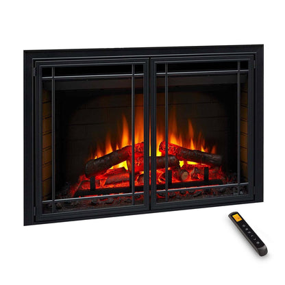 SimpliFire 30-In Electric Fireplace Insert with LED Flame and Multi-Color Ember Bed image 8