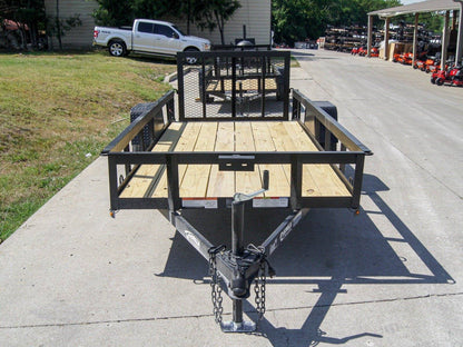 5×12 Powder Coated Dovetail Utility Trailer 3500lb Axle image 0