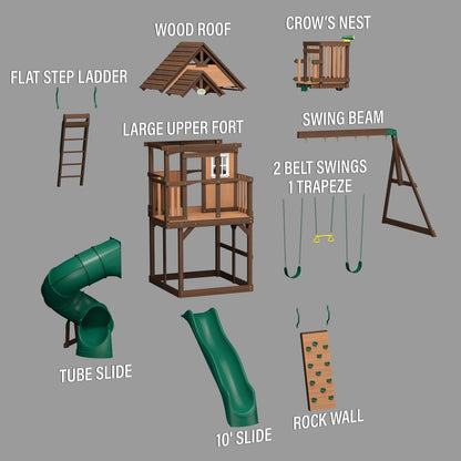 Skyfort III Swing Set image 15