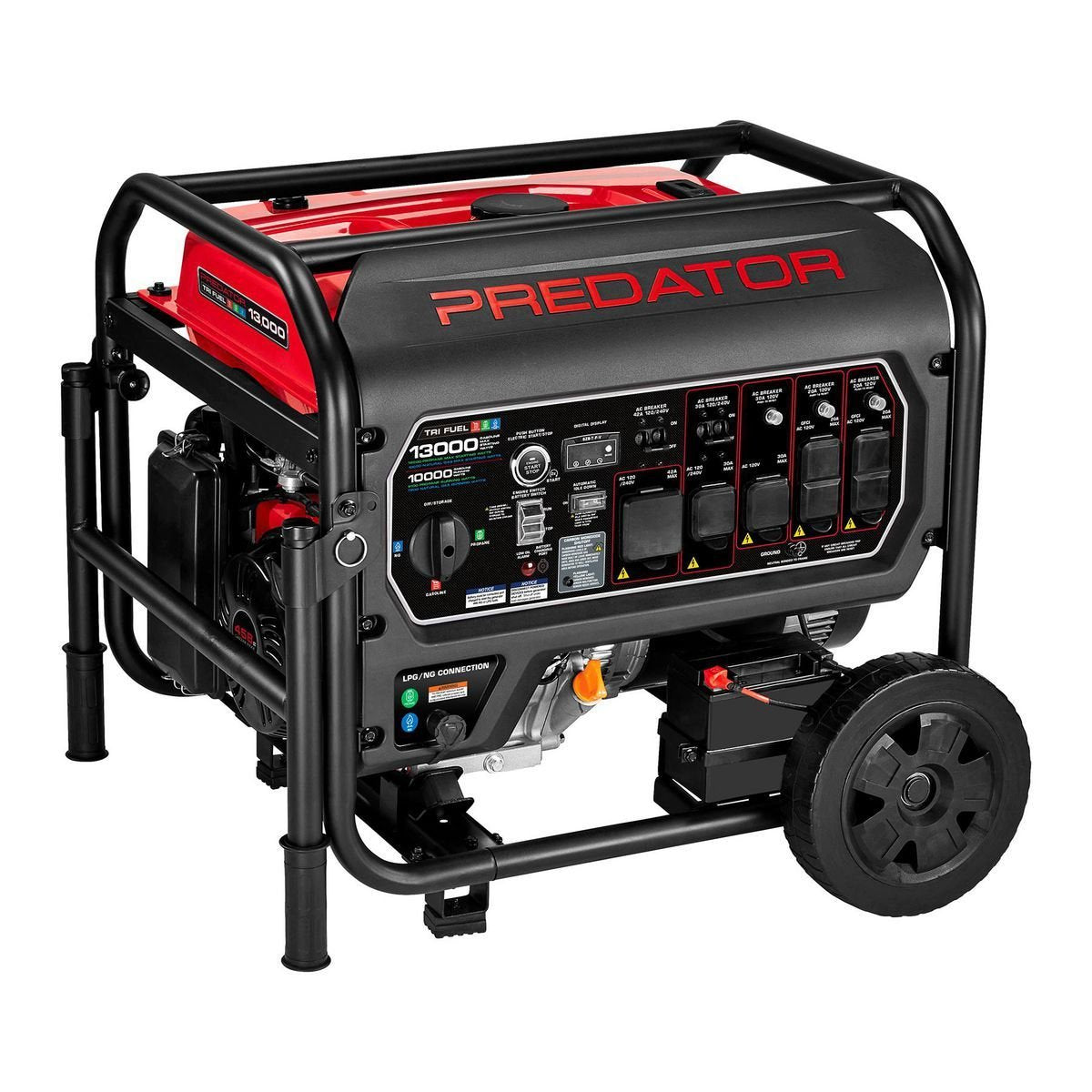 Predator 13,000 Watt Tri-Fuel Portable Generator with Remote Start and CO SECURE Technology image 0