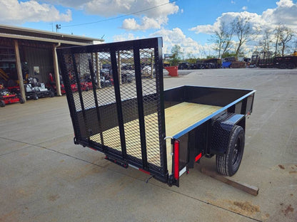 5′ X 10′ Utility Trailer Straight Deck 18″ Sides Tall Gate image 7