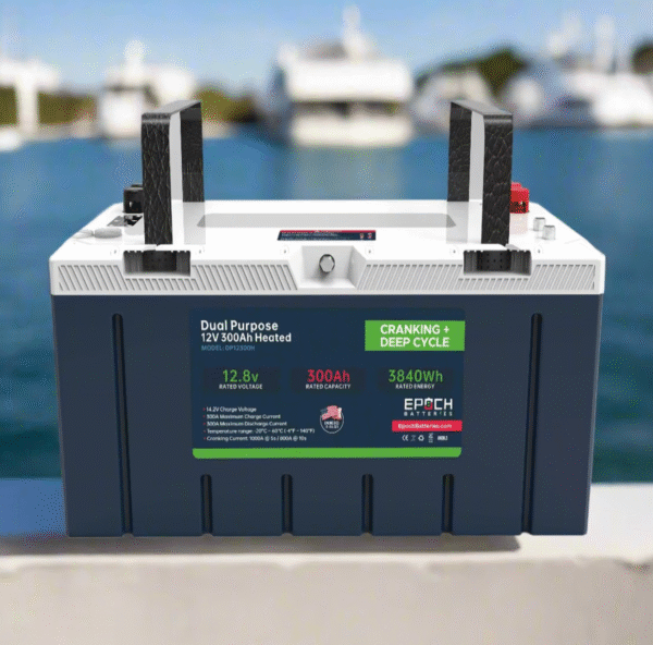 12V 300Ah – Group 8D – Cranking & Deep Cycle Lithium Battery (Dual Purpose) image 0