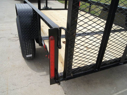 5×8 Powder Coated Dovetail Utility Trailer Single 3,500lb Axle image 10