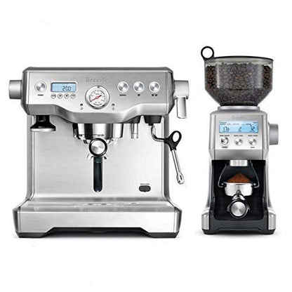 Breville Dynamic Duo Dual Boiler Espresso Machine and Smart Grinder Pro Package, Stainless Steel – BEP920BSS image 1