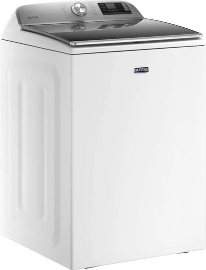 Maytag 5.3 Cu. Ft. High Efficiency Smart Top Load Washer with Extra Power Button – White image 1
